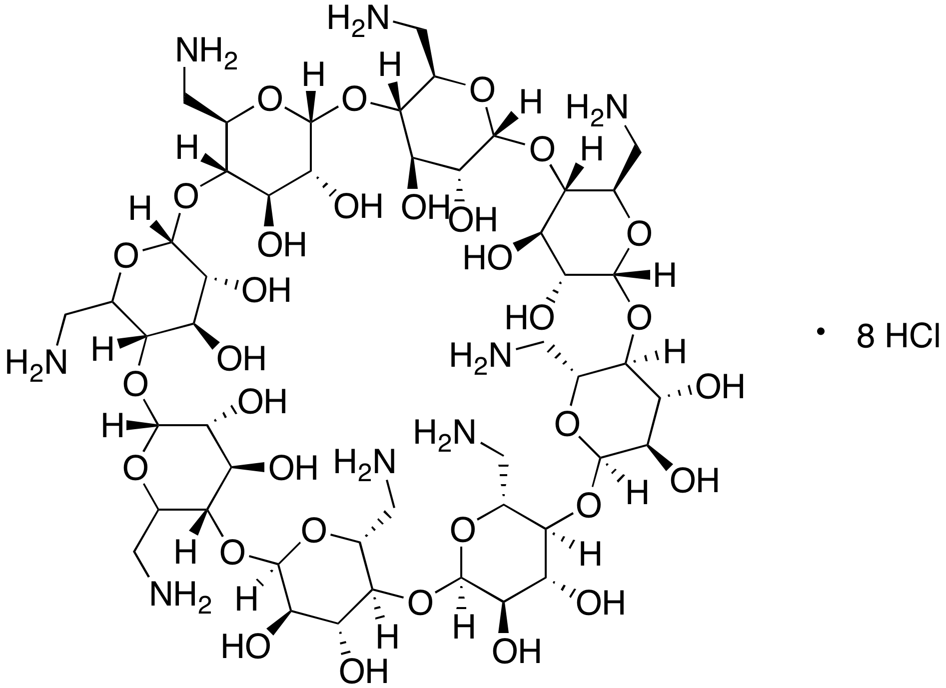 Octakis-(6-amino-6-deoxy)-gamma-cyclodextrin Octahydrochloride