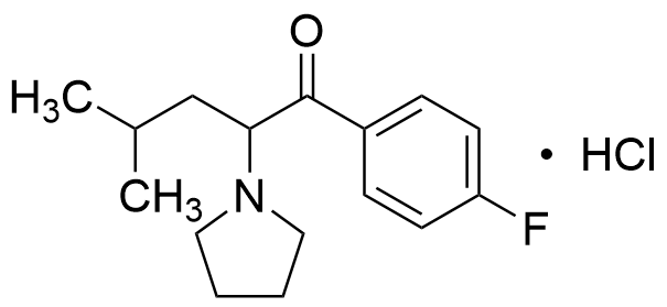 1-(4-Fluorophenyl)-4-methyl-2-(pyrrolidin-1-yl)pentan-1-one Hydrochloride