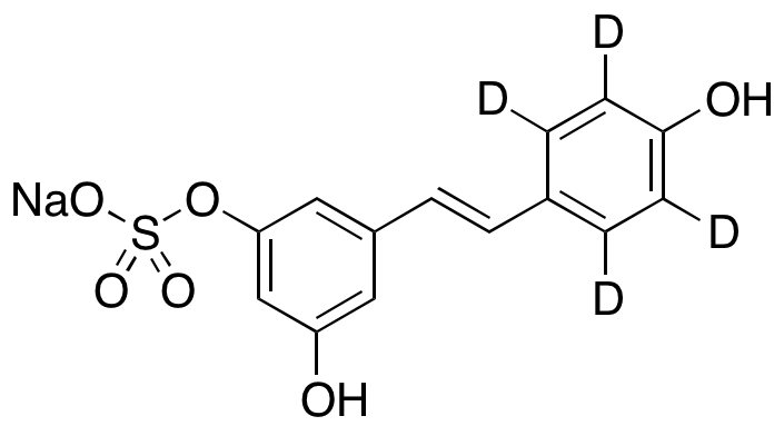 Resveratrol-2',3',5',6'-d4 3-Sulfate Ester Sodium Salt