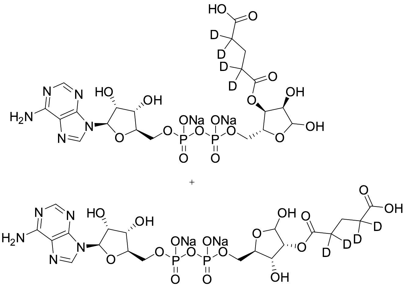 2'/3'-O-Glutaryl-D4 ADP Ribose Disodium Salt (Regioisomeric Mixture)