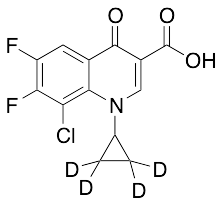 8-Chloro-1-cyclopropyl-6,7-difluoro-1,4-dihydro-4-oxo-3-quinolinecarboxylic Acid-d4