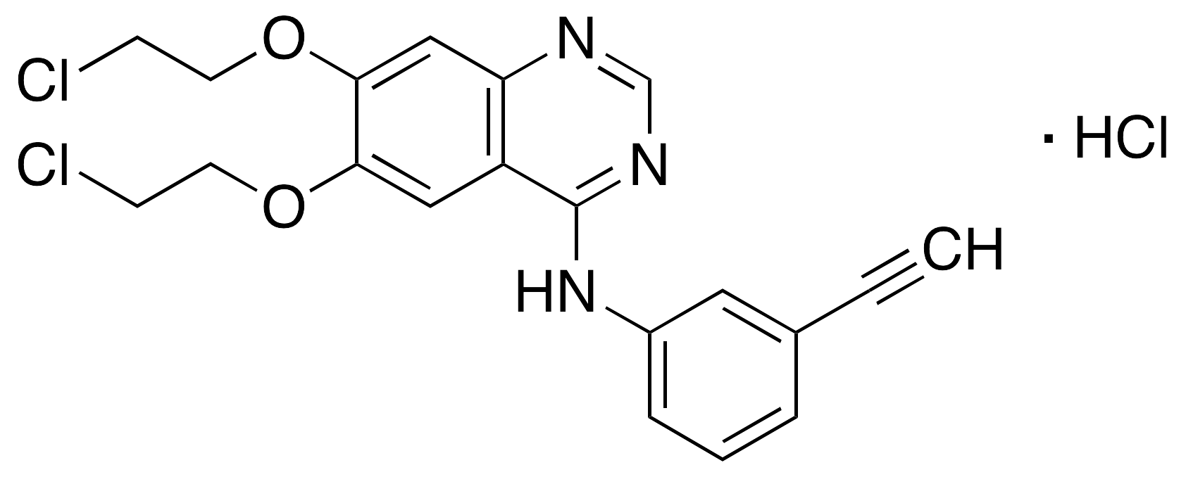 6,7-Bis(2-chloroethoxy)-N-(3-ethynylphenyl)-4-quinazolinamine Hydrochloride