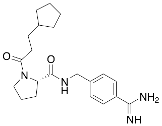 (S)-N-(4-Carbamimidoylbenzyl)-1-(3-cyclopentylpropanoyl)pyrrolidine-2-carboxamide
