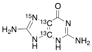 8-Aminoguanine-13C2,15N