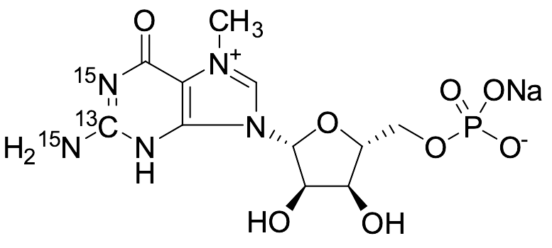 7-Methylguanosine 5'-Monophosphate Sodium Salt-13C,15N2