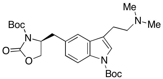 (S)-4-((1-(tert-Butoxycarbonyl)-3-(2-(dimethylamino)ethyl)-1H-indol-5-yl)methyl)-2-oxooxazolidine-3-carboxylic Acid tert-Butyl Ester