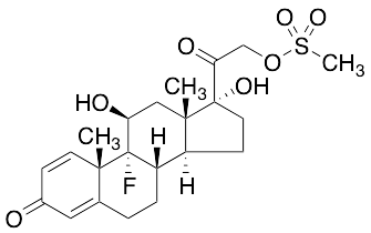 (11beta)-9-Fluoro-11,17-dihydroxy-21-[(methylsulfonyl)oxy]pregna-1,4-diene-3,20-dione