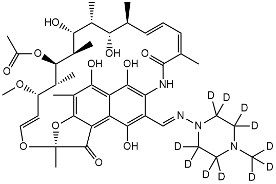 Rifampicin-d11 (4-methyl-d3-1-piperazinyl-d8)