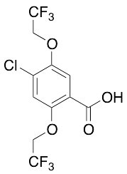 4-Chloro-2,5-bis(2,2,2-trifluoroethoxy)benzoic Acid