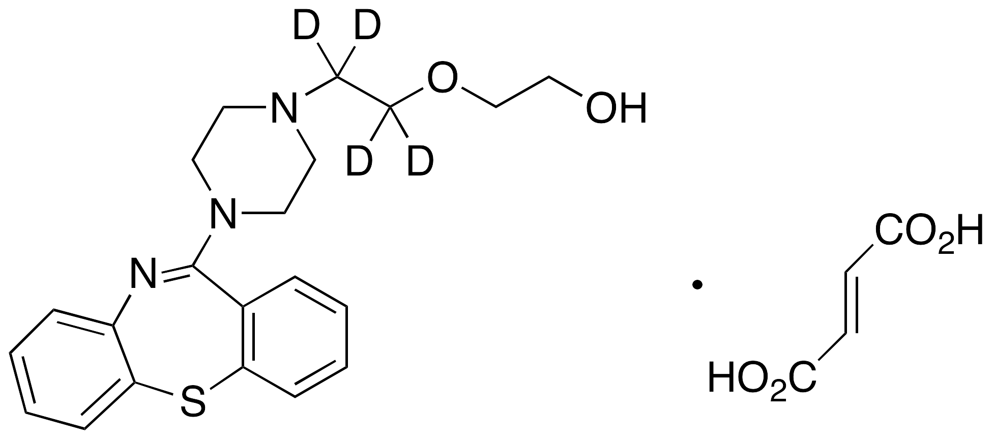 Quetiapine-d4 Fumarate