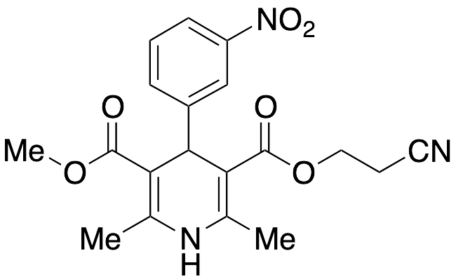 1,4-Dihydro-2,6-dimethyl-4-(3-nitrophenyl)-3,5-pyridinedicarboxylic Acid 3-(2-Cyanoethyl) 5-Methyl Ester