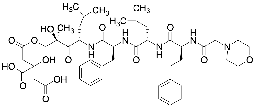 2-((4S,7S,10S,13S,15R)-10-Benzyl-15-hydroxy-7,13-diisobutyl-15-methyl-1-morpholino-2,5,8,11,14,18-hexaoxo-4-phenethyl-17-oxa-3,6,9,12-tetraazanonadecan-19-yl)-2-hydroxysuccinic Acid