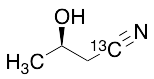 (3R)-3-Hydroxybutanenitrile-13C
