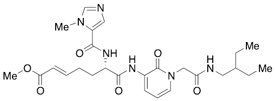 (2E,6S)-7-[[1-[2-[(2-Ethylbutyl)amino]-2-oxoethyl]-1,2-dihydro-2-oxo-3-pyridinyl]amino]-6-[[(1-methyl-1H-imidazol-5-yl)carbonyl]amino]-7-oxo-2-heptenoic Acid Methyl Ester