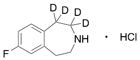 7-Fluoro-2,3,4,5-tetrahydro-1H-3-benzazepine-d4 Hydrochloride