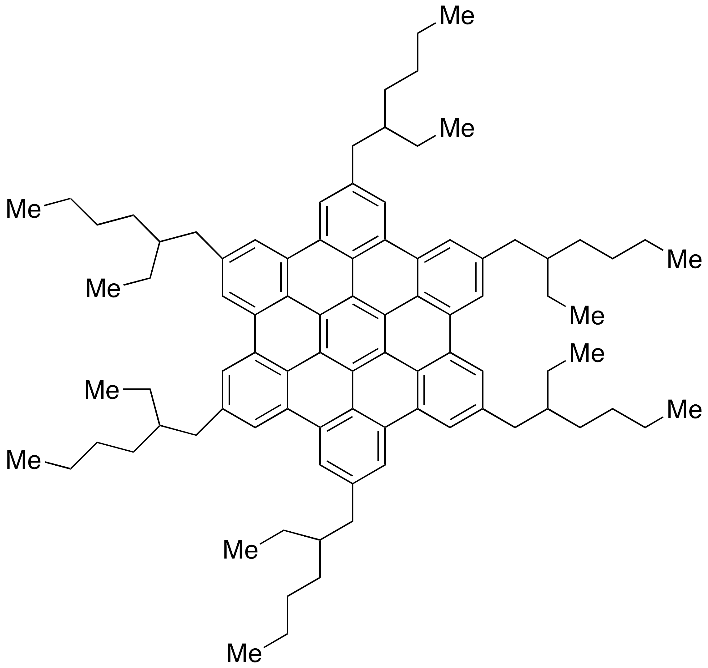 Hexa-(2-ethylhexyl)-hexa-peri-hexabenzocoronene