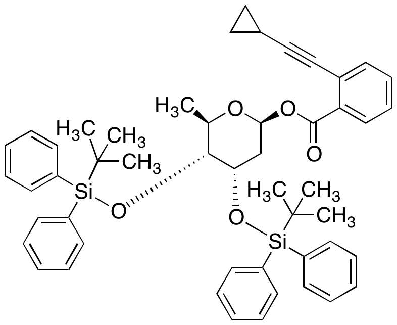 2,6-Dideoxy-3,4-bis-O-[(1,1-dimethylethyl)diphenylsilyl]-Beta-D-ribo-hexopyranose 1-[2-(2-cyclopropylethynyl)benzoate]