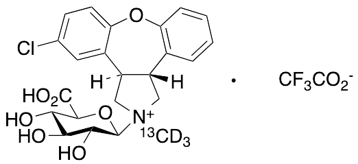 Asenapine-13C,d3 N-Beta-D-Glucuronide Trifluoroacetic Acid Salt