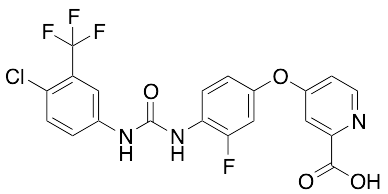 4-(4-(3-(4-Chloro-3-(trifluoromethyl)phenyl)ureido)-3-fluorophenoxy)picolinic Acid