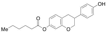 3-(4-Hydroxyphenyl)chroman-7-yl Hexanoate