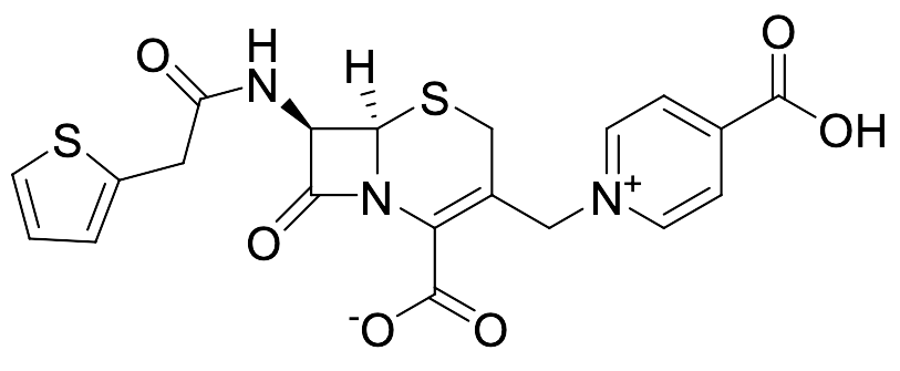 (6R,7R)-3-((4-Carboxypyridin-1-ium-1-yl)methyl)-8-oxo-7-(2-(thiophen-2-yl)acetamido)-5-thia-1-azabicyclo[4.2.0]oct-2-ene-2-carboxylate