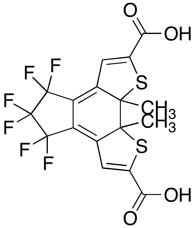 4,4,5,5,6,6-Hexafluoro-5,6,9a,9b-tetrahydro-9a,9b-dimethyl-4H-indeno[5,4-b:6,7-b']dithiophene-2,8-dicarboxylic Acid