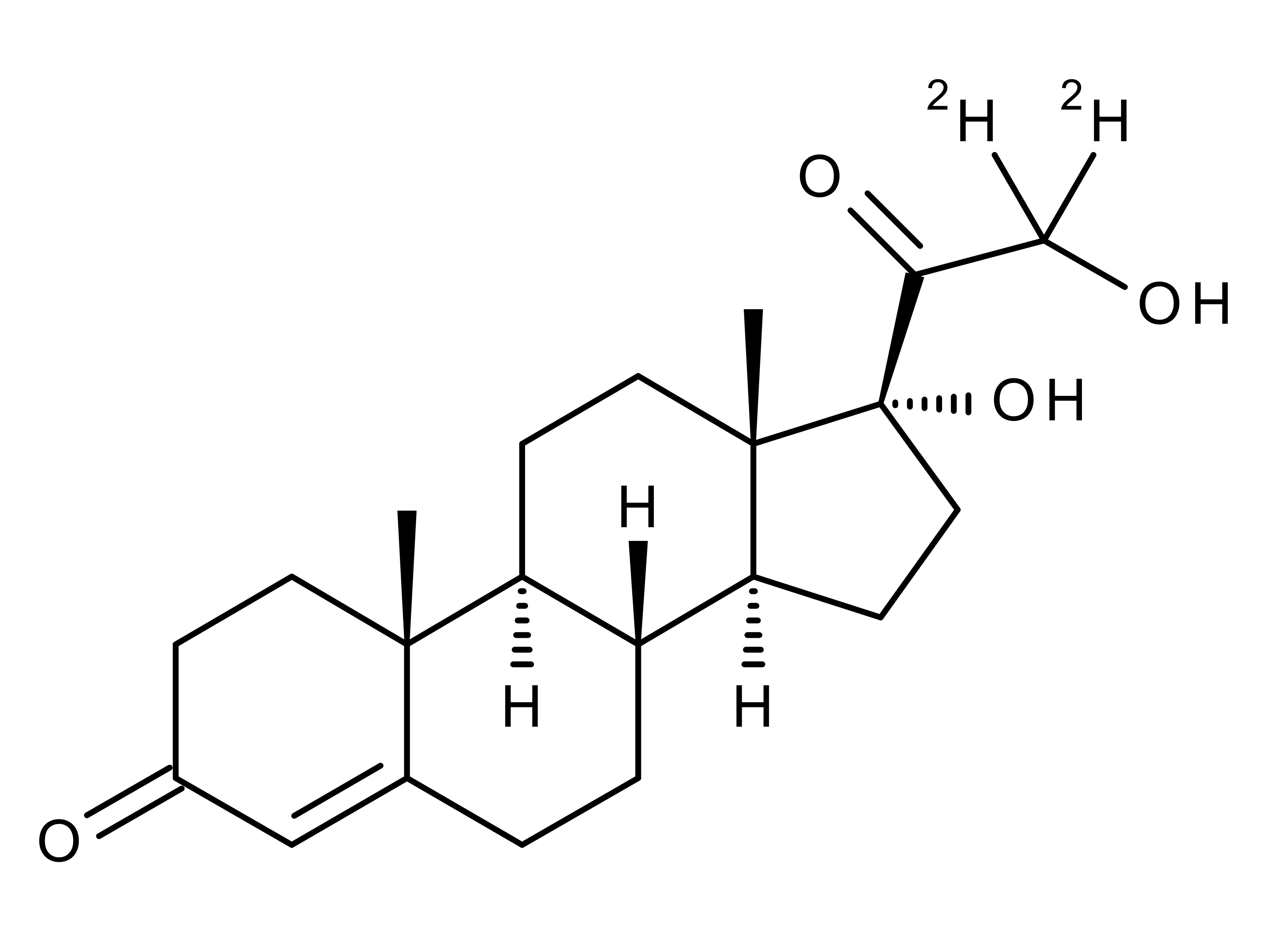 4-Pregnen-17alpha,21-diol-3,20-dione-21,21-d2