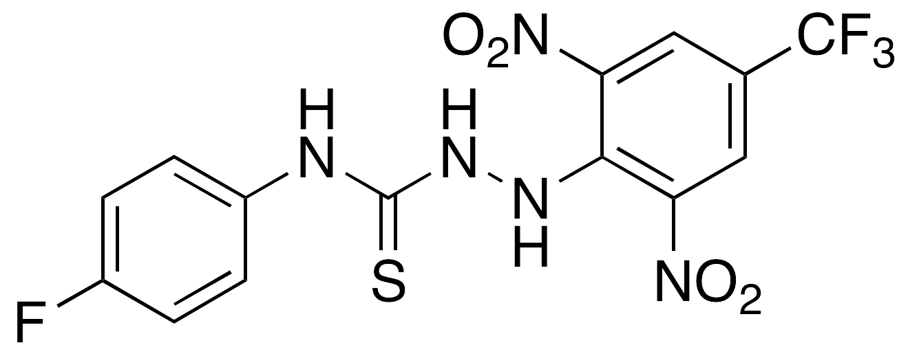 2-[2,6-Dinitro-4-(trifluoromethyl)phenyl]-N-(4-fluorophenyl)hydrazinecarbothioamide