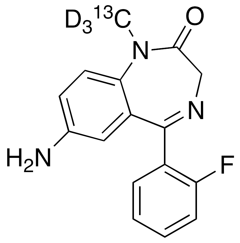 7-Amino Flunitrazepam-13C,D3