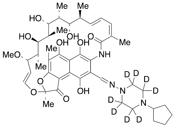 25-Desacetyl Rifapentin-d8