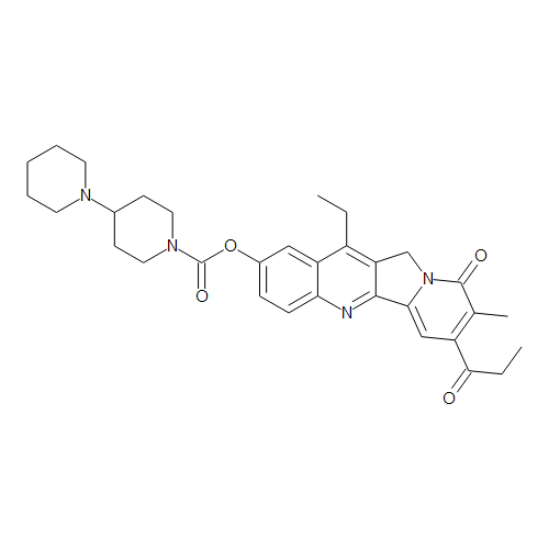 [1,4'-Bipiperidine]-1'-carboxylic Acid 12-ethyl-9,11-dihydro-8-methyl-9-oxo-7-(1-oxopropyl)indolizino[1,2-b]quinolin-2-yl Ester