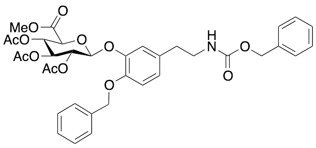 N-Benzyloxycarbonyl-4-O-benzyl Dopamine Tri-O-acetyl-3-Beta-D-Glucuronic Acid Methyl Ester