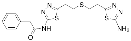 N-[5-[2-[[2-(5-Amino-1,3,4-thiadiazol-2-yl)ethyl]thio]ethyl]-1,3,4-thiadiazol-2-yl]-benzeneacetamide