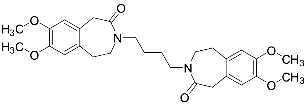 1,4-Di(7,8-dimethoxy-1,3,4,5-tetrahydro-2H-3-benzazepin-2-one)-butane
