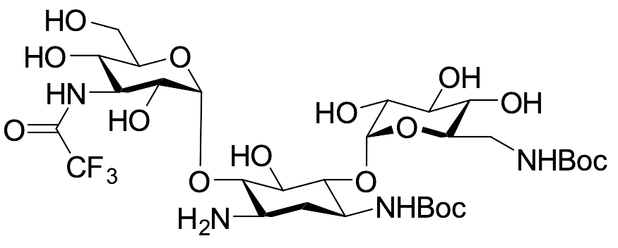 Trifluoromethyl Ether Substituted Boc-protected Kanamycin A d8-Major