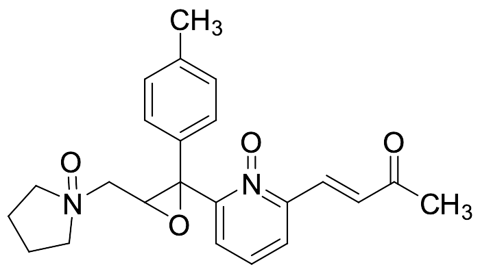 (E)-1-((3-(1-Oxido-6-(3-oxobut-1-en-1-yl)pyridin-2-yl)-3-(p-tolyl)oxiran-2-yl)methyl)pyrrolidine 1-Oxide
