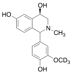 (4R)-4,6-Dihydroxy-2-methyl-1-(3-methoxy-4-hydroxyphenyl)-1,2,3,4-tetrahydroisoquinoline-d3