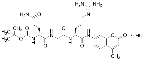 Boc-Gln-Gly-Arg-AMC Hydrochloride