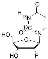 2'-Fluoro-2'-deoxyuridine-2-13C, 1,3-15N2