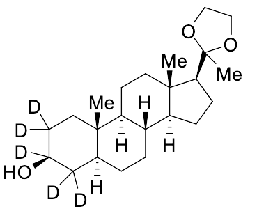 (3beta,​5alpha)​-Pregnan-​20-​one-3-​hydroxy-d5 Cyclic 1,​2-Ethanediyl Acetal (beta-isomer)