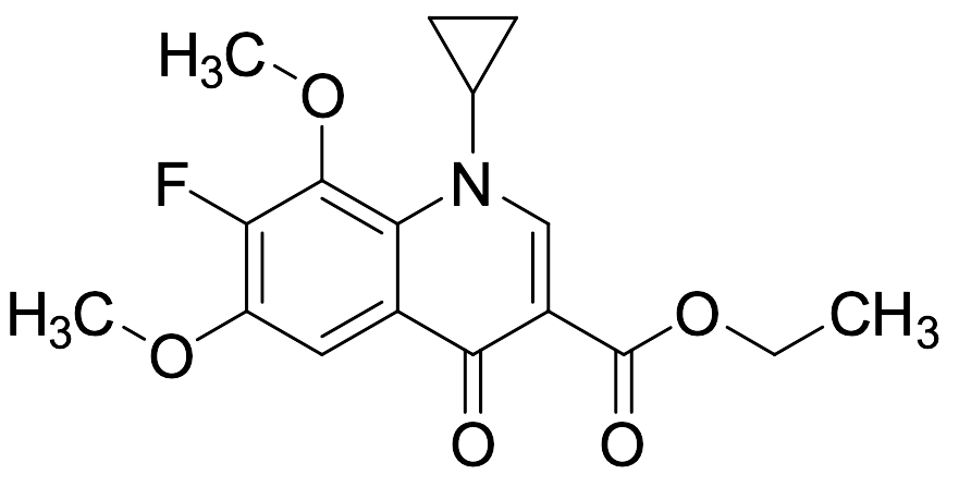 Ethyl 1-Cyclopropyl-7-fluoro-6,8-dimethoxy-4-oxo-1,4-dihydroquinoline-3-carboxylate