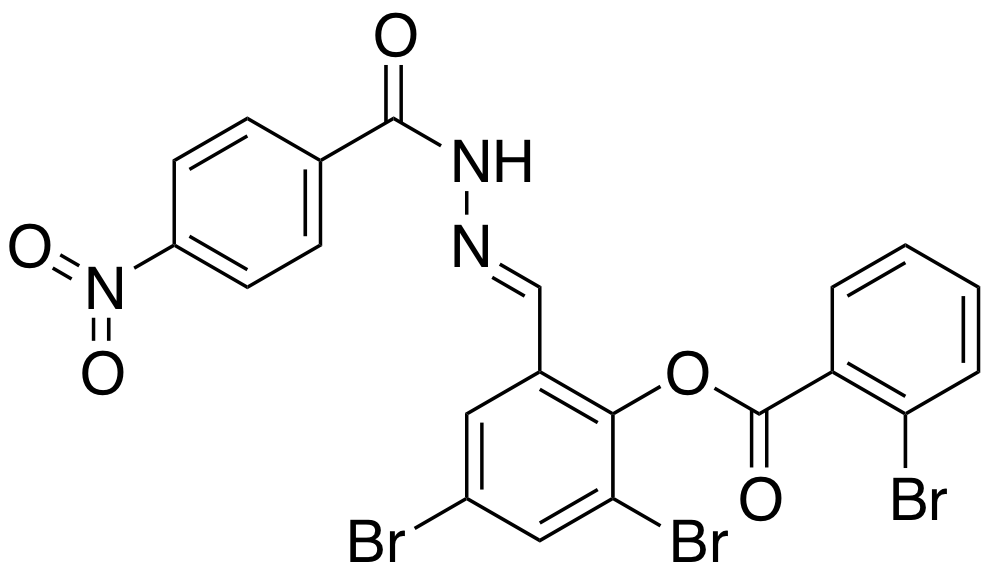2,4-Dibromo-6-[2-(4-nitrobenzoyl)carbonohydrazonoyl]phenyl 2-bromobenzoate