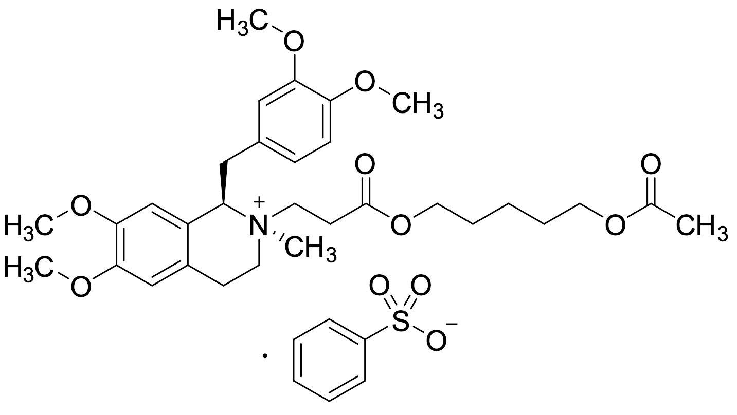 (1R,2R)-2-(3-((5-Acetoxypentyl)oxy)-3-oxopropyl)-1-(3,4-dimethoxybenzyl)-6,7-dimethoxy-2-methyl-1,2,3,4-tetrahydroisoquinolin-2-ium Benzenesulfonate