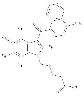 MAM2201 5-Pentanoic acid metabolite-D5 100 ug/mL in Methanol