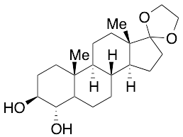 17-(1,2-Ethanediyl Acetal) 3,4-Dihydroxyandrostan-17-one