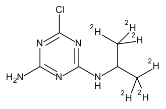 Atrazine-desethyl D6 100 µg/mL in Acetone - CAS No. Atrazine-desethyl D6 100 µg/mL in Acetone