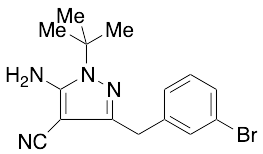 5-Amino-1-tert-butyl-3-(3-bromobenzyl)-1H-pyrazole-4-carbonitrile