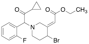 (2E)-[4-Bromo-1-[2-cyclopropyl-1-(2-fluorophenyl)-2-oxoethyl]-3-piperidinylidene]-acetic Acid Ethyl Ester