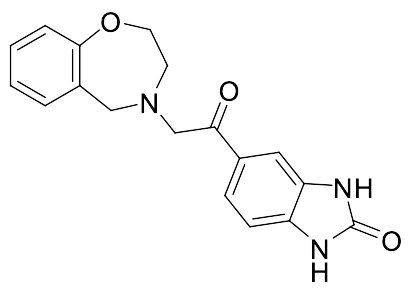 5-(2-(2,3-Dihydrobenzo[f][1,4]oxazepin-4(5H)-yl)acetyl)-1,3-dihydro-2H-benzo[d]imidazol-2-one