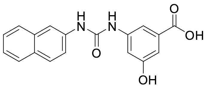 3-Hydroxy-5-(3-(naphthalen-2-yl)ureido)benzoic Acid